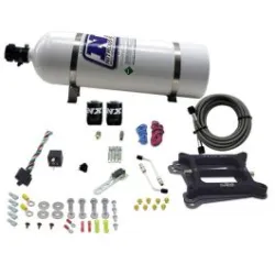 4150 Conventional Plate System Alcohol Pro-Power 100-500Hp with 15Lb Bottle Nitrous Express NX 50045-15