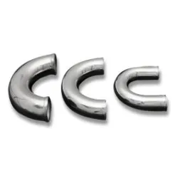 Kolanko aluminiowe 180' 25mm, 30cm