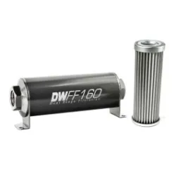 DeatschWerks In-Line Fuel Filter Kit -10AN Female 5 Micron 160mm