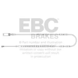 EFA137 Czujnik zużycia klocków hamulcowych EBC Brakes BMW 1 Series E81 118 1 Series E81 120 1 Series E81 123 1 Series E81 130 1 Series E82 Coupe 118 1
