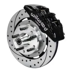 Wilwood 140-12947-D Forged Dynapro 6 Przedni zestaw hamulcowy 12.19 wiercony czarny Ford
