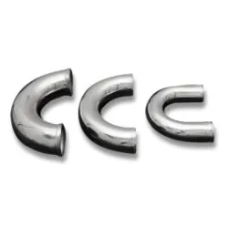 Kolanko aluminiowe 180' 16mm, 30cm