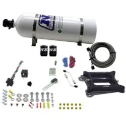 4150 Conventional Plate System Gasoline Stage 6 50-300Hp with 15Lb Bottle Nitrous Express NX 30040-15