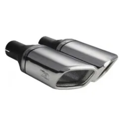 Uniwersalna końcówka tłumika prostokątna 105×80mm długość 200mm średnica montażowa 50mm