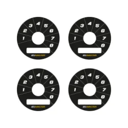 Ecumaster Tarcze Rotary Switch 8pos czarne B01