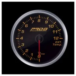 Wskaźnik Pro G Race Series 2 RS, temperatury spalin EGT °C RED 60mm