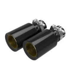 Tytanowe końcówki wydechu czarne Restomotive