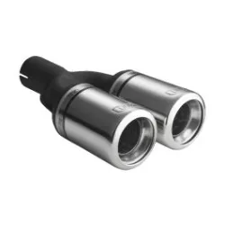 Uniwersalna końcówka tłumika okrągła 80mm długość 200mm średnica montażowa 45mm