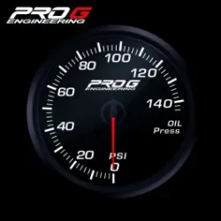 Wskaźnik Pro G Race Series RC, ciśnienia oleju PSI WHITE 52mm