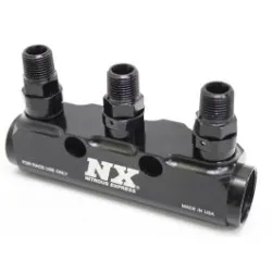 3 Port Fuel Log with Fittings Nitrous Express NX 15843
