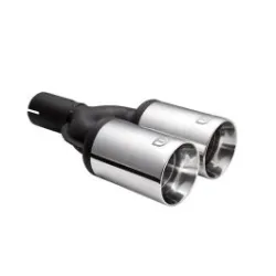 Uniwersalna końcówka tłumika okrągła 80mm długość 200mm średnica montażowa 50mm