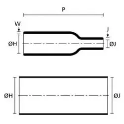 Ecumaster Kształtka termokurczliwa MS-2A/I-03 (boot) prosta