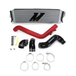 Mishimoto Honda Civic Type R Intercooler Kit 2017+ Silver w/ Wrinkle Red Pipes