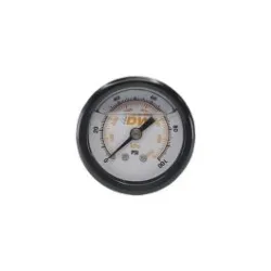 DeatschWerks Fuel Pressure Gauge -Liquid Filled White Face with DW Logo