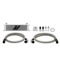 Mishimoto Universal 10 Row Oil Cooler Kit Silver
