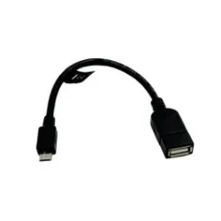 Ecumaster Kabel AA0035 OTG USB 2.0 USB A gniazdo USB B micro wtyk 0,2m czarny