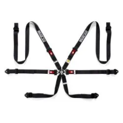 Sparco Harness 6-Points 2" Black FIA Approved 8853-2016 up to 2029