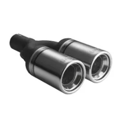 Uniwersalna końcówka tłumika okrągła 80mm długość 200mm średnica montażowa 45mm