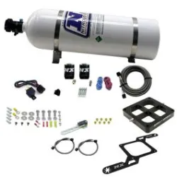 4500 Billet Crossbar Plate System Single Stage 50-300Hp with 15Lb Bottle Nitrous Express NX 63070-15