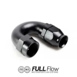 Nuke Performance Full Flow PTFE Hose End Fitting 180 Degree AN10