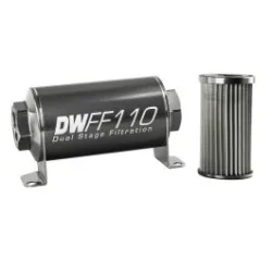 DeatschWerks In-Line Fuel Filter Kit -10AN Female 10 Micron 110mm