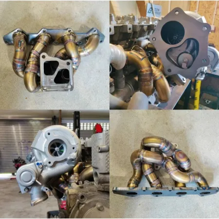 Kolektor wydechowy Saab b207 9-3 do TD05 Mitsubishi Evo X turbo