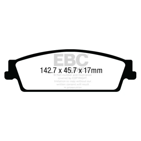 DPX3022 Klocki hamulcowe ULTIMAX2 EBC Brakes Cadillac Escalade Escalade ESV