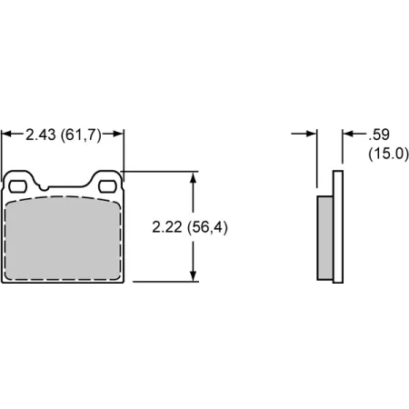 Klocki hamulcowe Wilwood 150-10-D0031K BP-10 D31 Street Performance Racing Pads .555