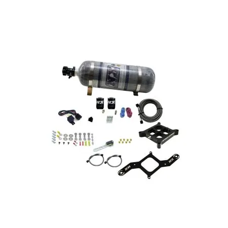 4150 Billet Crossbar Plate System Single Stage 50-300Hp with 12Lb Carbon Bottle Nitrous Express NX 63040-12