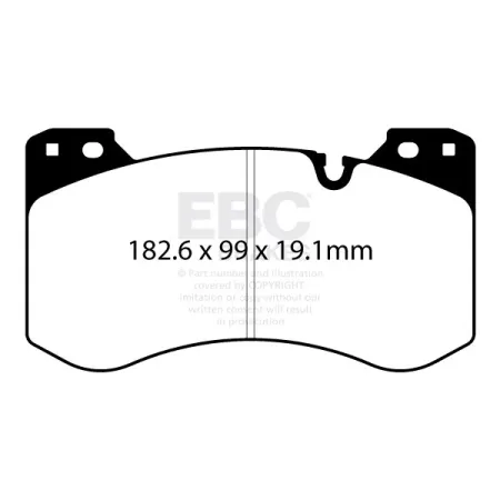 DP42454R Klocki hamulcowe YELLOWSTUFF EBC Brakes BMW M3 Competition G80 G81 G82 M4 Competition Convertible G82 G83