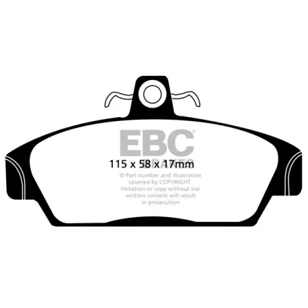 DP817 Klocki hamulcowe ULTIMAX2 EBC Brakes ARIEL Atom Austin COMMERCIAL Metro Van GTM Libra Spyder MG F TF ONYX Bobcat 4 Firefox Mongoose Rover 100 Me