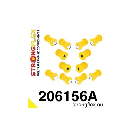 206156A: Zestaw poliuretanowy zawieszenia przedniego i tylnego SPORT Suzuki Samurai