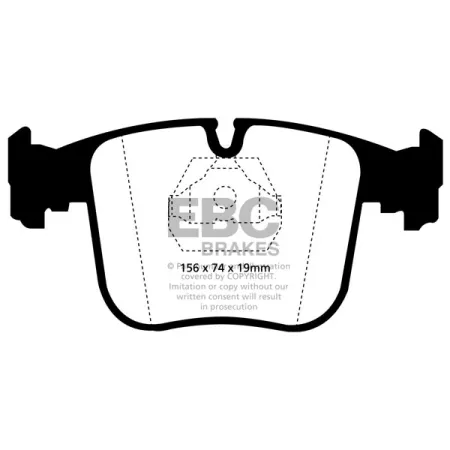 DP4870R Klocki hamulcowe YELLOWSTUFF EBC Brakes BMW 8 Series E31 840 8 Series E31 850 Maserati Quattroporte AM337 BMW 850 E31