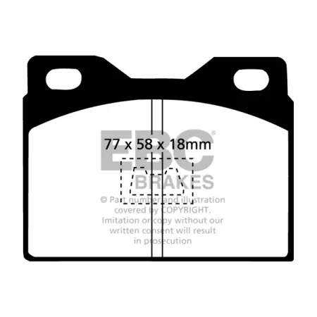 DP220/2 Klocki hamulcowe ULTIMAX2 EBC Brakes Audi 100 Coupe 100S Peugeot 304 Porsche 924 924 Lux