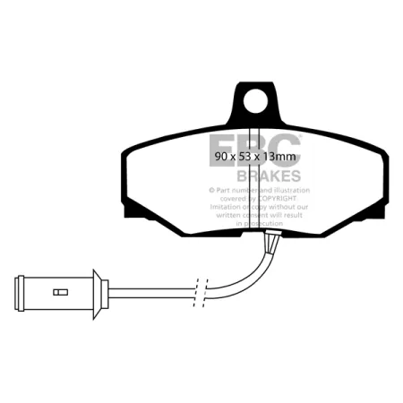 DP757 Klocki hamulcowe ULTIMAX2 EBC Brakes Daimler Sovereign Jaguar XJ6