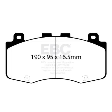 DP82400RPX Sportowe klocki hamulcowe RP-X Racing EBC Brakes Jeep Grand Cherokee Trackhawk