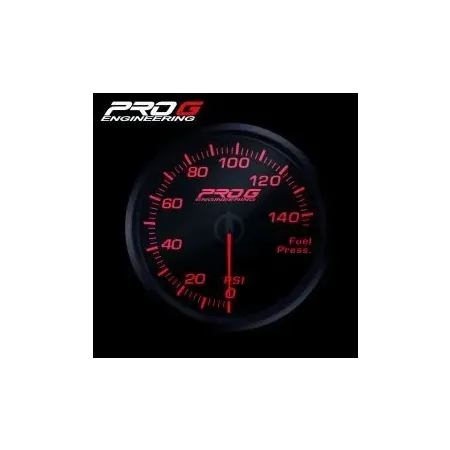Wskaźnik Pro G Race Series RC, ciśnienia paliwa PSI RED 52mm
