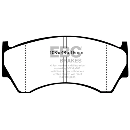 DP21044 Klocki hamulcowe GREENSTUFF EBC Brakes Nissan Almera Nissan Sentra 200SX Sentra GLE Sentra GXE