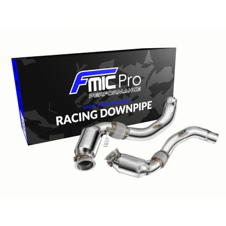 Downpipe FMIC.Pro BMW F15 F16 X5 50ix X6 50ix 4.0 4.4L N63B 2015- z katalizatorem