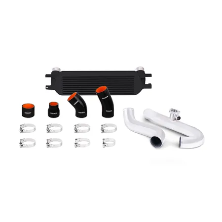 Mishimoto Ford Mustang EcoBoost Intercooler Kit 2015+ Black w/ Polished Pipes
