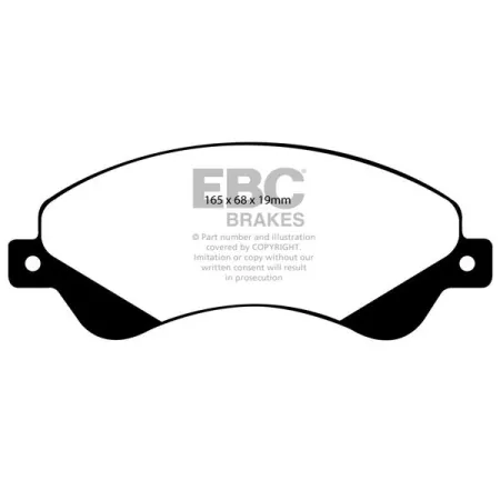 DP1916 Klocki hamulcowe ULTIMAX2 EBC Brakes Ford COMMERCIAL Tourneo Transit 3rd Gen 250 Transit 3rd Gen 260 Transit 3rd Gen 280 Transit 3rd Gen 300 Tr