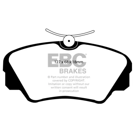 DP937 Klocki hamulcowe ULTIMAX2 EBC Brakes Opel Omega Senator VAUXHALL Carlton Omega Senator