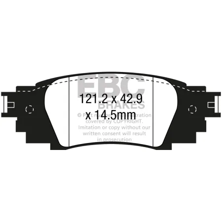 DPX3080 Klocki hamulcowe ULTIMAX2 EBC Brakes Lexus ES300h RX450h UX250h Suzuki Across Toyota Camry Rav 4 XA50 RX200t RX300 CHR Corolla Cross