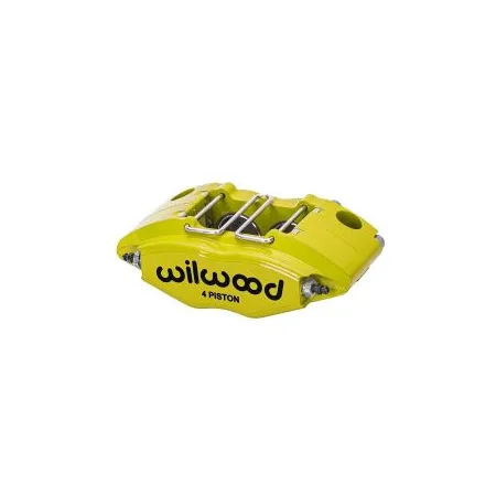 Uniwersalny zacisk hamulcowy 4 tłoczkowy Wilwood 120-8729 Powerlite żółty