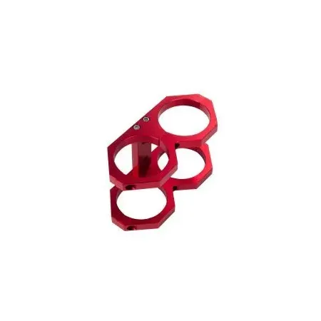 JRspec Podwójne mocowanie pompy paliwa 60mm typ 2 czerwony