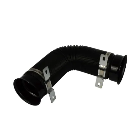 Elastyczna rura karbowana metalowe uchwyty Czarny