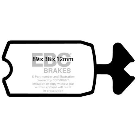 DP131 Klocki hamulcowe ULTIMAX2 EBC Brakes Citroen 2CV Ami 8 Dyane Mehari