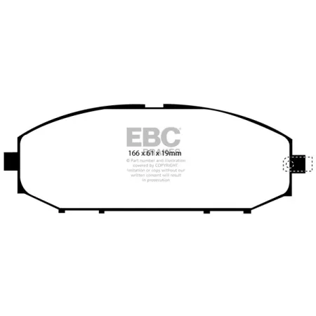 DP41280R Klocki hamulcowe YELLOWSTUFF EBC Brakes Nissan Patrol Y61