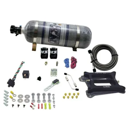 4150 Conventional Plate System Alcohol Pro-Power 100-500Hp with 12Lb Carbon Bottle Nitrous Express NX 50045-12