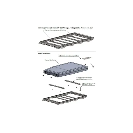 Mocowanie namiotu dachowego IOD Performance Nissan Patrol Y61